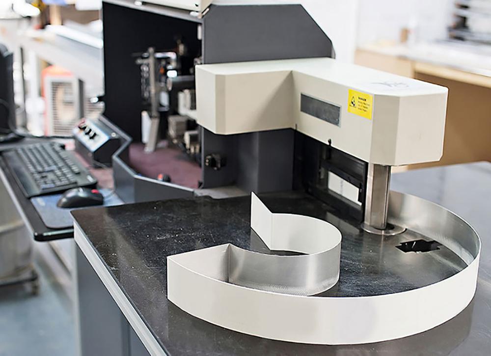 CNC aluminum channel letter bending machine processing aluminum strips