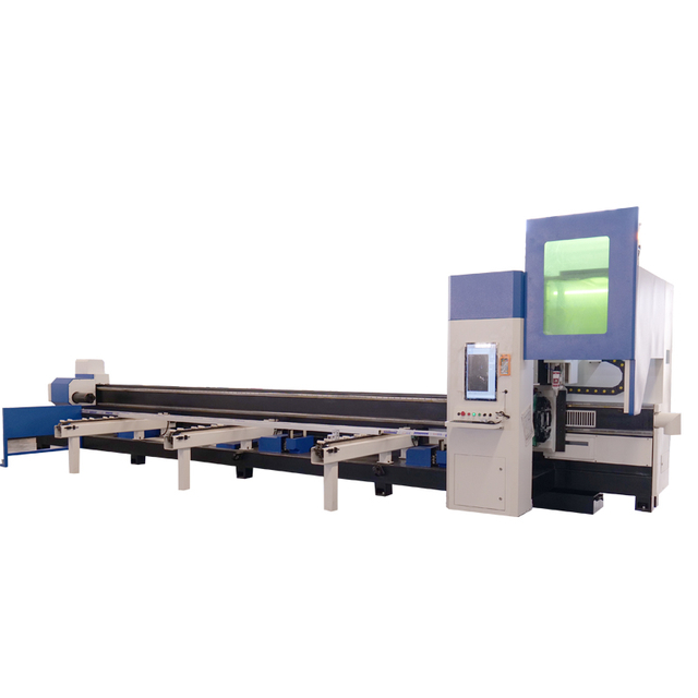 Semi Auto Loading 2 Chucks Laser Tube Cutting Machine