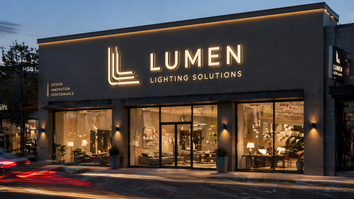 3D metal channel letter signage on a commercial storefront