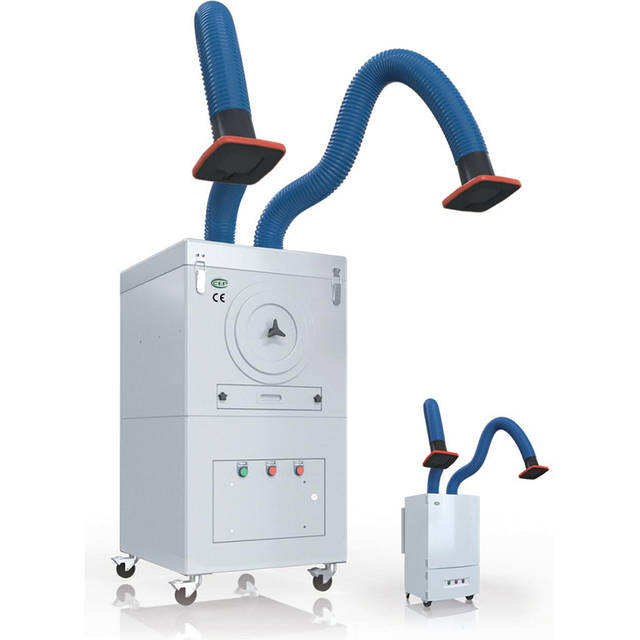 Double Arm Mobile Fume Dust Purifier 