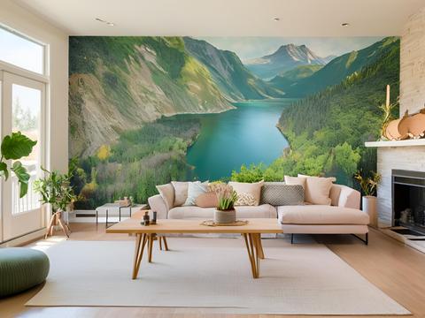 Custom Wall Mural Printing for Home Decoration