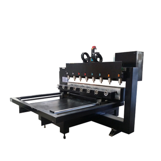 Multi-heads 3d CNC Router Carving Machine for Table Leg, with Rotary Axis